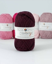 Bavlněná příze Cotton Eight 1250 - fialová 50g 175m