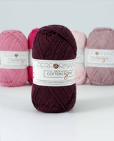 Włoczka Cotton Eight 1250 - fioletowy 50g 175m