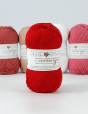 Bavlněná příze Cotton Eight 1080 - červená 50g 175m