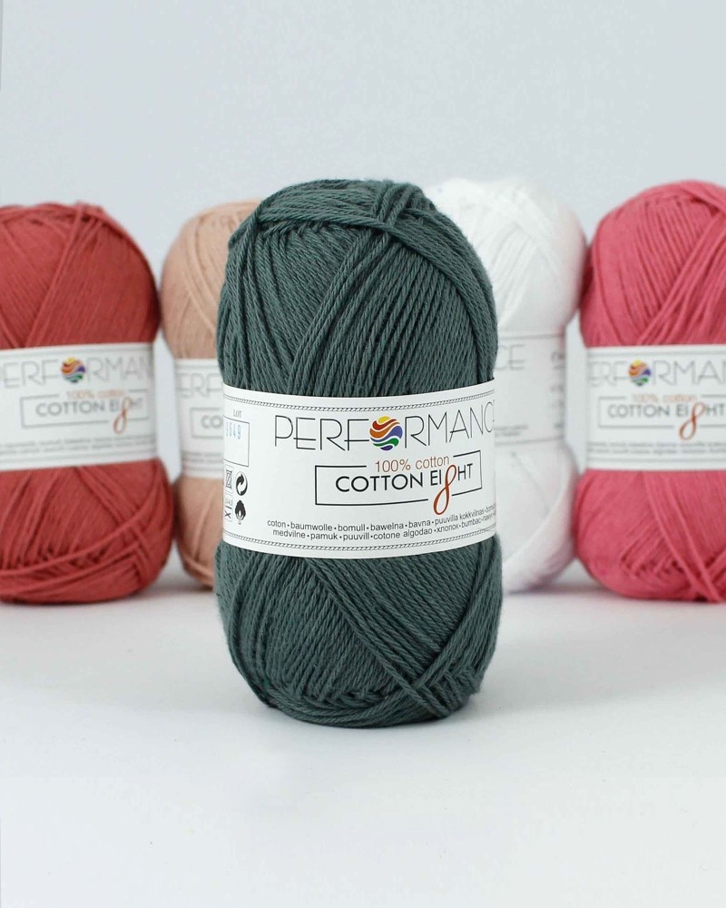 Cotton Eight 1190 - grau 50g 175m