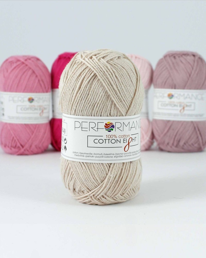Bavlnená priadza Cotton Eight 1050 - béžová 50g 175m