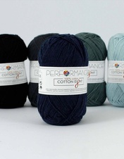 Bavlnená priadza Cotton Eight 1280 - modrá 50g 175m