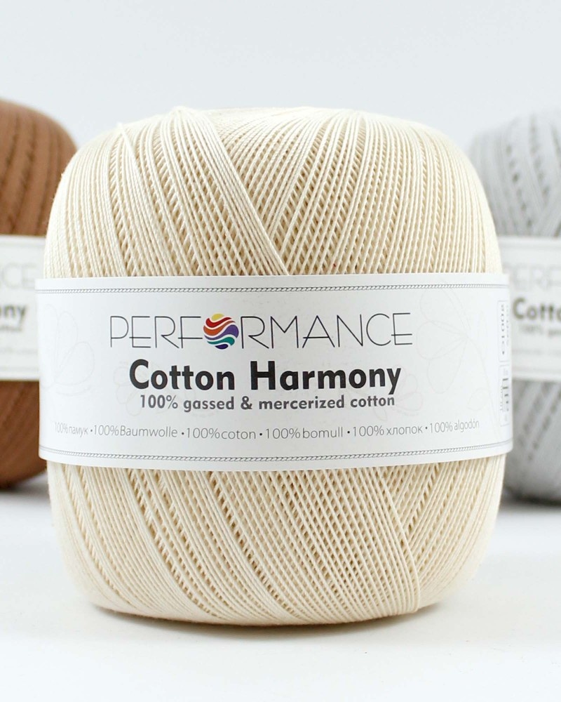 Pletacia priadza Cotton Harmony 03021 - béžová 100g 560m - Harmony 0302- béžová100g 560m