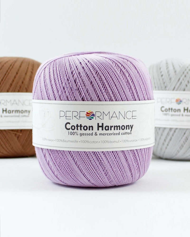Cotton Harmony 0382 - fioletowy 100g 560m - 0382 - fialová