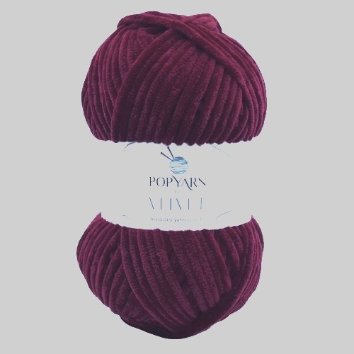 Pletací příze Velvet B043 - vínová