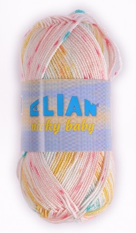 Pletacia priadza Nicky Baby 125 - žltá - Priadza Nicky Baby 125