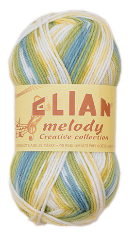 Ponožková příze Elian Melody 294 - zelená - Příze Melody 294