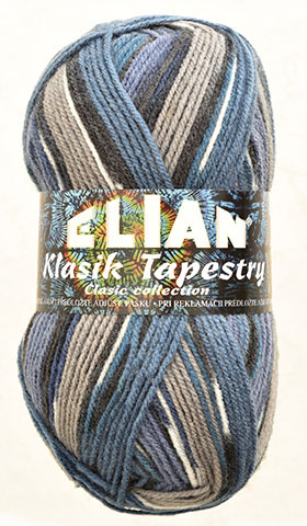 Pletací příze Klasik Tapestry 81027 - modrá - Příze Klasik Tapestry 81027