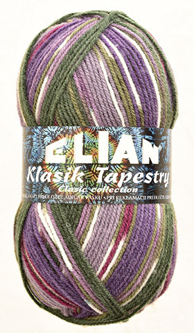 Pletací příze Elian Klasik Tapestry 81031 - fialová - Příze Klasik Tapestry 81031