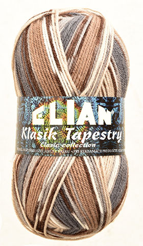 Pletací příze Klasik Tapestry 81032 - hnědá - Příze Klasik Tapestry 81032