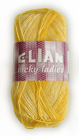 Knitting yarn Nicky Ladies 471 - yellow - Yarn Nicky Ladies 471
