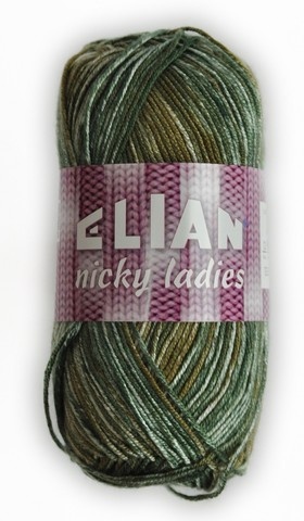 Pletacia priadza Nicky Ladies 444 - zelená - Priadza Nicky Ladies 444