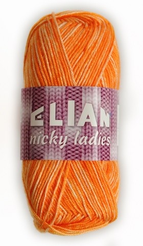 Knitting yarn Nicky Ladies 472 - orange - Yarn Nicky Ladies 472