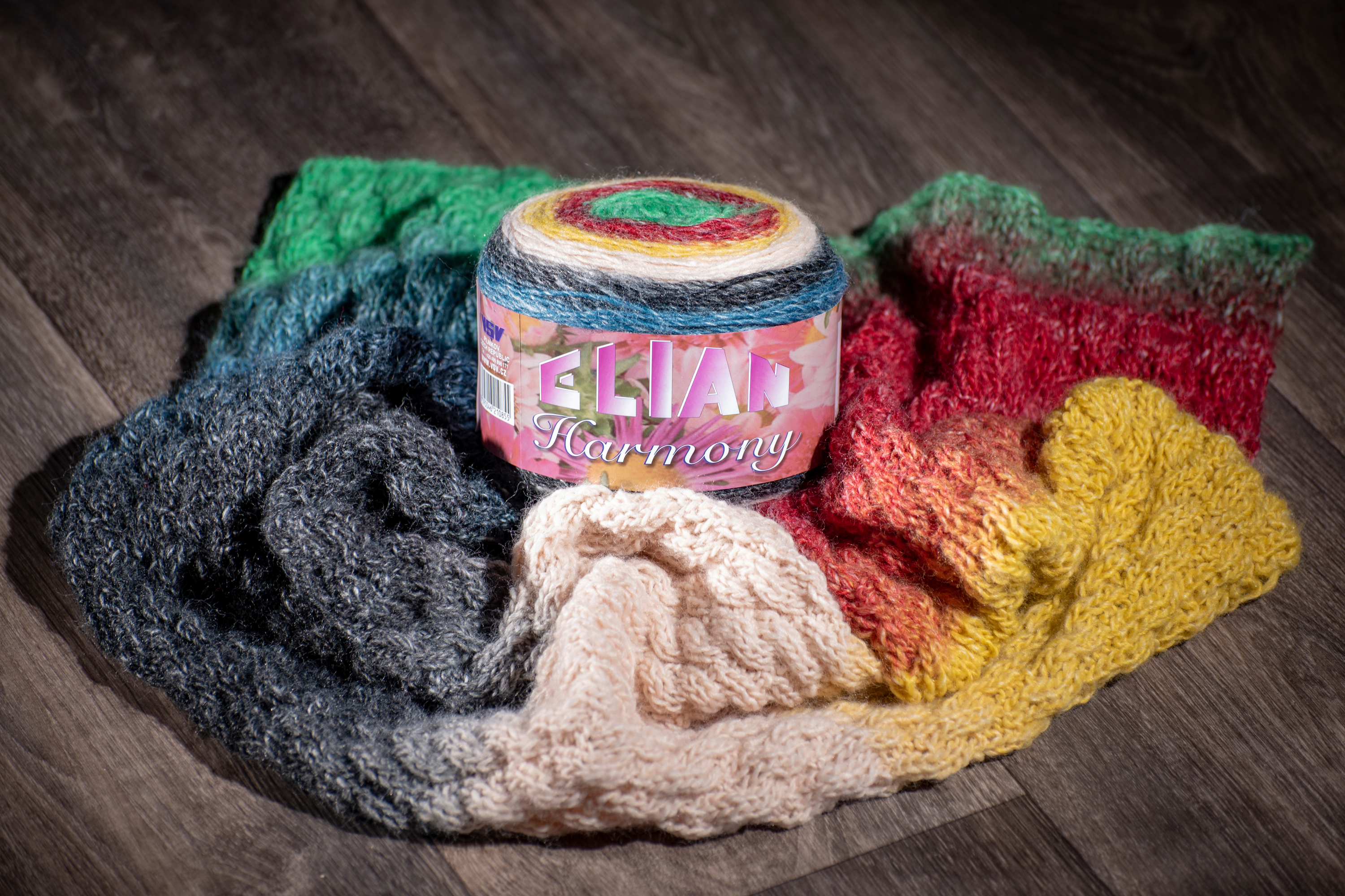 Knitting and crochet from Harmony Elian yarn